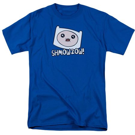 Adventure Time SHMOWZOW T Shirt Mens Licensed Cartoon Merchandise Finn Royal S