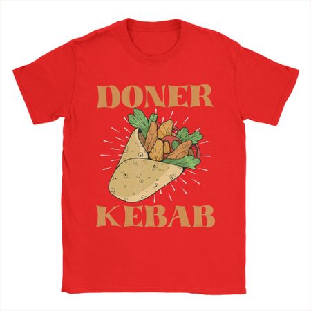Unisex oner Kebab Turkish Kebab T Shirts  Pure Cotton Tops Novelty Short Sleeve Round Collar Tees Adult TShirts S