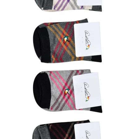 Arnold Palmer Ladies  Diagonal Check Mid-Length Socks Roll-up Socks Women s White Socks Women s Socks 24cm Random Shipping (5 Pairs)