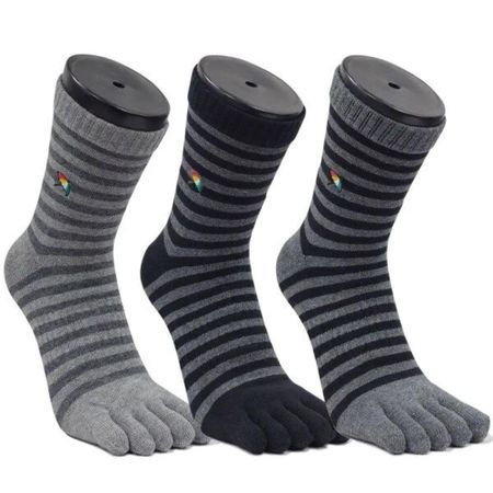 [Arnold Palmer] 3 Pairs Double Cushion Men s Toe Socks Ringle Mid-Length BA005 BA005_Mid-length 3 pairs