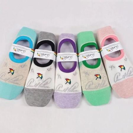 Arnold Palmer Non-slip Women s Cotton Socks 5 Pairs SL024 SL024_5 Pairs [Random Color]