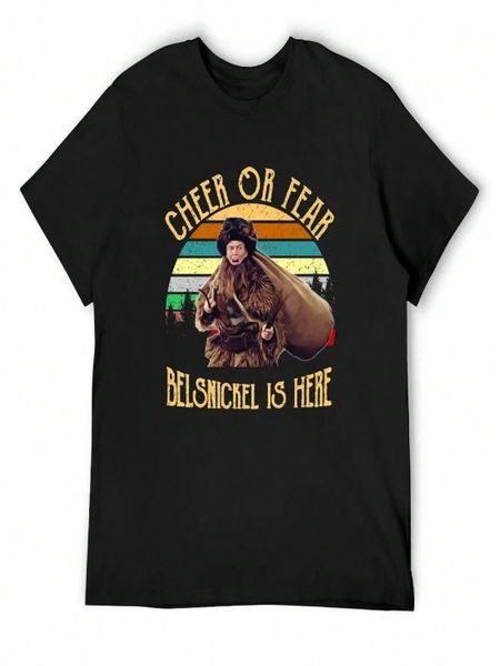 Cheer Or Fear Belsnickel Is Here  Vintage The Office T-Shirt Vintage T Shirts Oversized T Shirts For unisex Pack S разноцветный