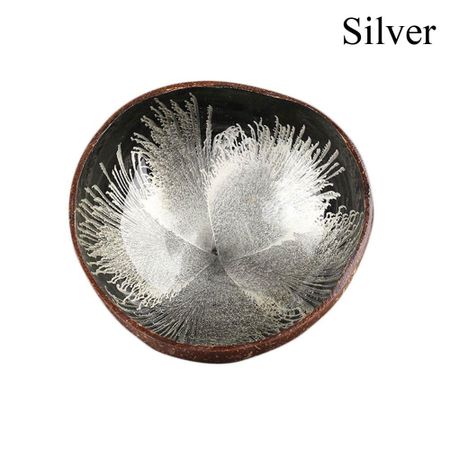 Vintage Gadget Kitchen Supplies Candy Dishes Coconut Shell Bowls Tableware Storage Container серебряный