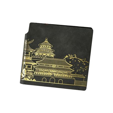 200 Sheets Pages Travel Stamp Journal PU Pocket Diary New Blank Planner  Daily Use светло-серый