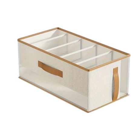Large Capacity Handbag Storage Basket Non-Woven Fabric Clothes Pants Organizer  Closet 5 Grids