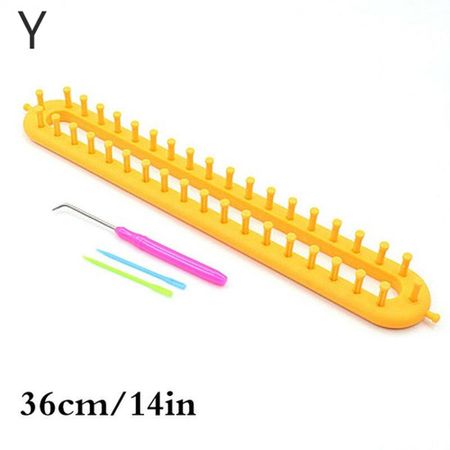 4 Size Craft Knitter Needle Sock Hat Knitting Kit Weaving Tool Sewing Accessories Weaving Loom жёлтый