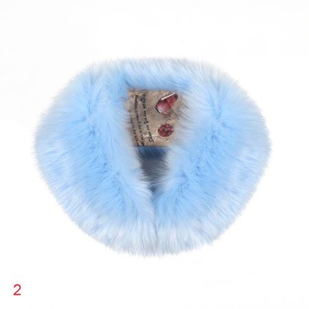 Fashion Neck warmer Neckerchief Winter Warm Coat collar Faux fur Women scarf 2