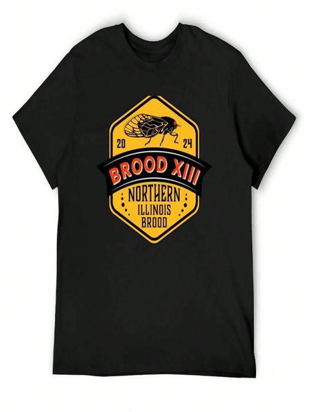 Brood XIII Cicadas The Northern Illinois Brood T-Shirt Summer 2025 Blouse Oversized T Shirts unisex S разноцветный