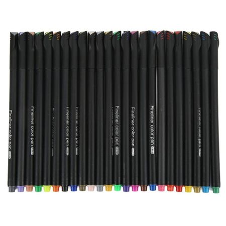 24 Colors Fineliner Color Pens Set Vibrant Inks Drawing Markers Fineliner Pens  Journaling