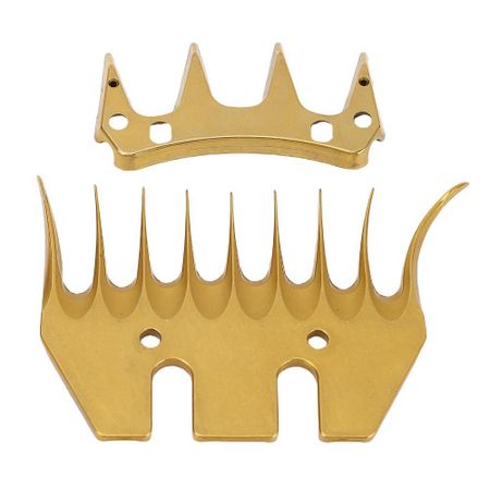 9 Curved Tooth Sheep Shears Replacement Blades Gold Color Shearing Clipper Blades  Sheep Shearing