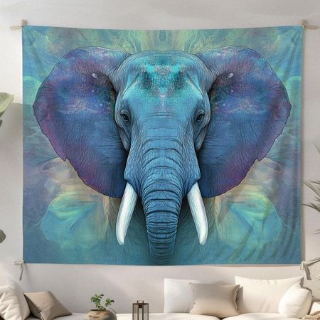 Blue Elephant tapestry 75x100 чёрный