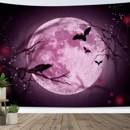 Halloween Full Moon tapestry 75x100 чёрный
