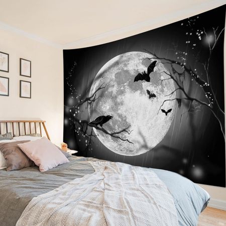 Halloween Full Moon tapestry 75x100 чёрный