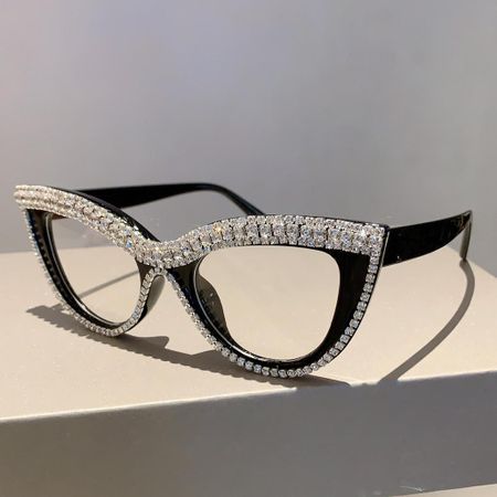 Trendy Cross-border Hot Selling Sunglasses Women Vintage Personalized European American Rhinestone Punk Street Snap Sunshade Shades StyleC