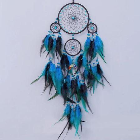 Dream Catcher Vintage Wind Chime Hanging Ornament Home Decor Indian Natural Stone Tree of Life Dream Catcher Wall Decor