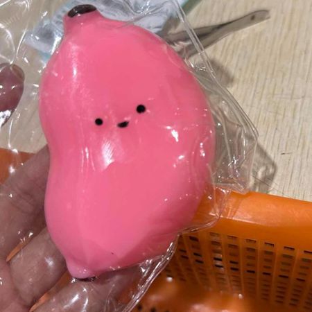 Pink Simulation Banana Squeeze Toy Soft Slow Rebound Fruit Toy Super Elastic Fruit Toys  Adult розовый