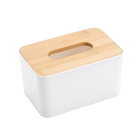 Mrs. Zhuang ZTT-9085 Commercial Flat-Mouth Plastic Tissue Box
