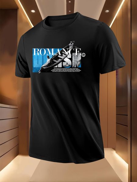 Urban Romance Boat Print Pattern Tshirt XL