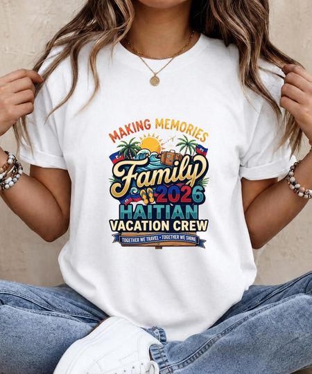 Making Memories Family 2026 Poster | Haitian Vacation Crew Wall Art M