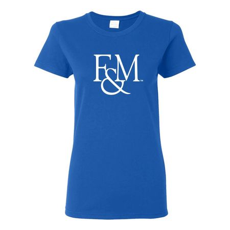Franklin & Marshall Diplomats Primary Logo Women s T Shirt - Royal S