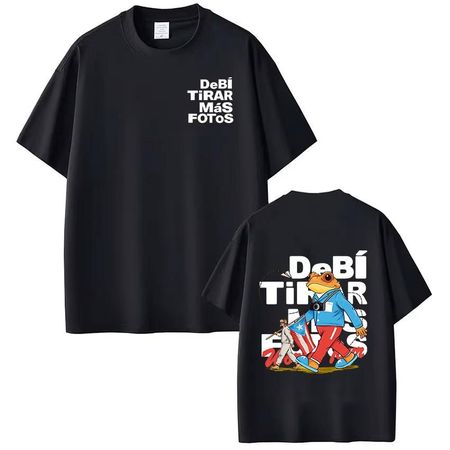 Rapper Bad Bunny T Shirt Debi Tirar Mas Fotos DTMF T-shirts Men Women Clothing Fashion Hip Hop Short Sleeve Casual Clothing 4XL