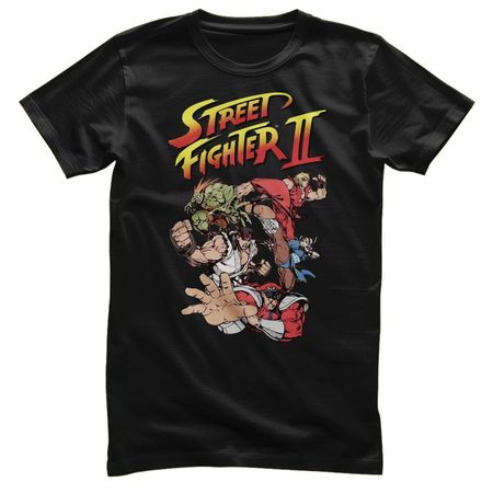 Officially Licensed Street Fighter street Fighther II Mens T-Shirt L