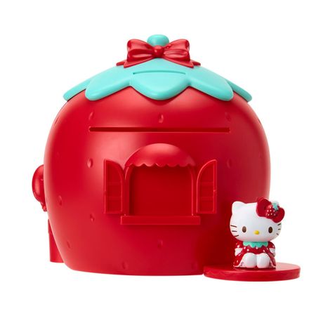 Sanrio Hello Kitty Piggy Bank Strawberry House Shape 396834