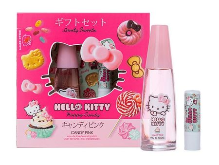 Hello Kitty Candy Pink Eau De Toilette And Lipstick Set