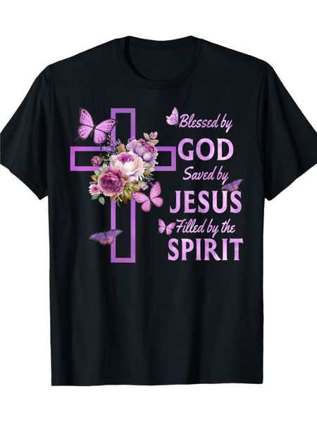 Plus Size - Plus Size - Plus Size, Women S Blessed by God Christian T-Shirt S разноцветный