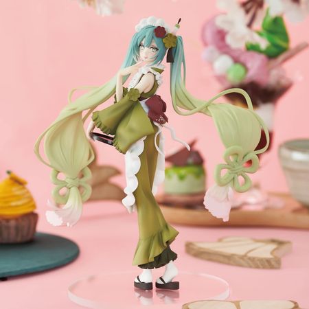Furyu Хацунэ Мику Креативная Фигурка SweetSweets Фигурка Парфе с Матчей Официальные Товары Furyu Excd -