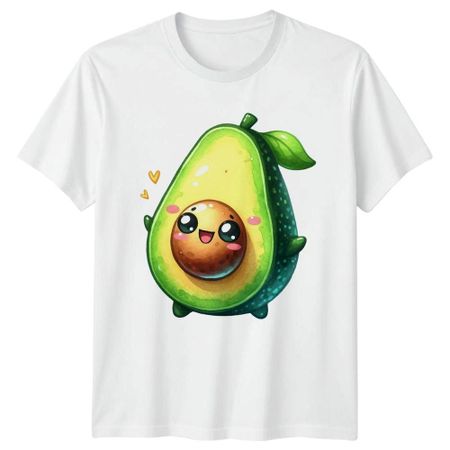 Happy Cute Kawaii Avocado Smile TShirt Kawaii Food Avocado Birthday S