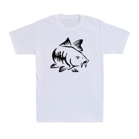 Carp Fishing Fisherman Angling Fish Hunter Novelty Vintage Men s Cotton T-Shirt XXXXL