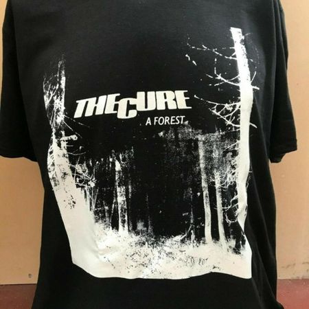 The Cure A Forest albums Black T shirt Rare design Men Women tee NH24609 S