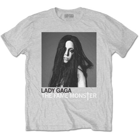 Men s Lady Gaga Fame Monster T-shirt XX-Large Grey M