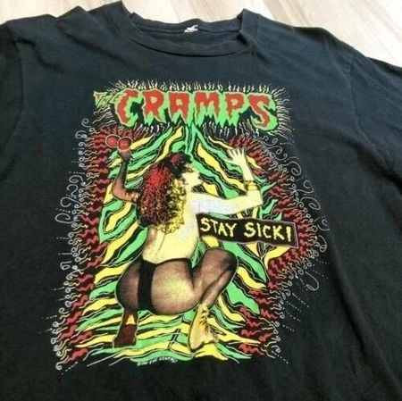 The Cramps Shirt The Cramps Cotton Black Unisex Tshirt Vtg S5XL S