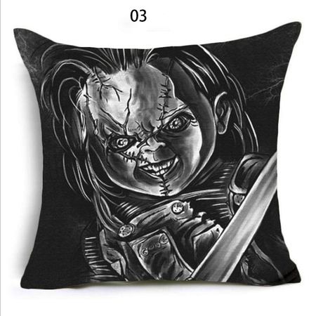 Luxurious Halloween Horror Ghost Baby Pumpkin Pillowcase For Chic Home Interiors 03,45*45cm
