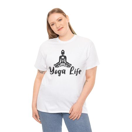 Yoga Life Classic Joke T-shirt Tops Tees Unisex - Timeless & Funny Tee for Every Occasion XL