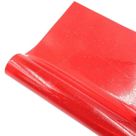 Flexible PVC Jelly Vinyl Fabric Waterproof Craft Fabric Roll New Vinyl Fabric Sheet  Phone Covers красный