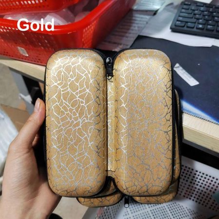 Portable Containers Holder Sunglasses Case Hard Eye Glasses Eyewear Protector Zipper Box золотой