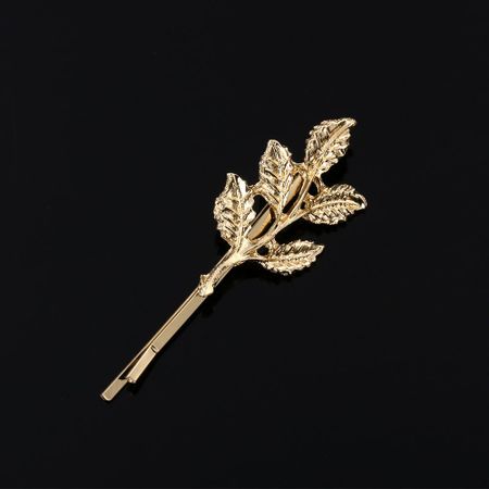 Hair Accessories Hair Styling Tool Metal Barrettes Leaf Shape Bride Hairpins Women Hair Clip Style B