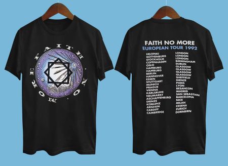 1992 Faith No More 2 Side Black All Size Gift For Fan Shirt AC1231 Unisex T-Shirt XXL