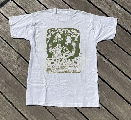 Bad Brains Band Tour Poster White Unisex Adult Cotton T-Shirt PR853 XL