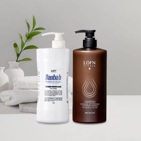 Baobab Ceramide LPP Premium Hair Treatment Original 1000g + (Select one of 3 scents) Flower Market Scent