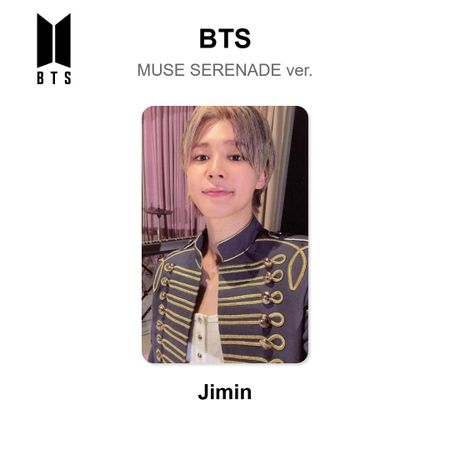 BTS Jimin MUSE SERENADE ver. Official Photocard Jimin