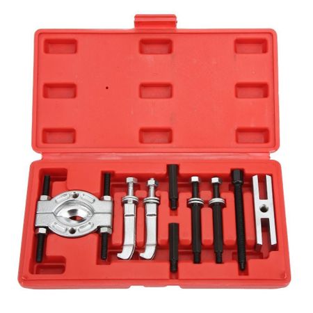 9PCS ABS Storage Case Bearing Separator Puller Set Bearing Splitter Tool Kit  Auto Shop красный
