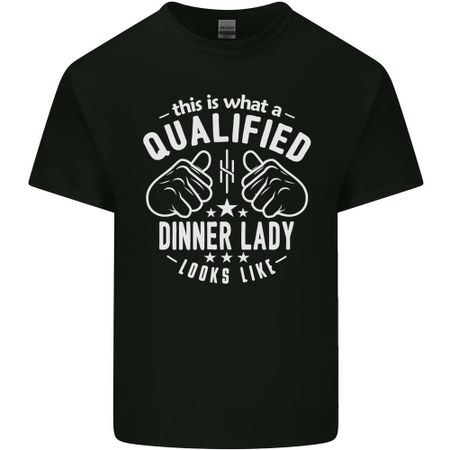 A Qualified Dinner Lady Looks Like Mens Light Cotton T-Shirt Unisex T-Shirt M