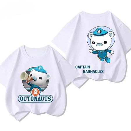 Potdemiel  New Summer Style Pure Cotton Childrens TShirts Octonauts Print Unisex Size Comfortable and Breathable 110