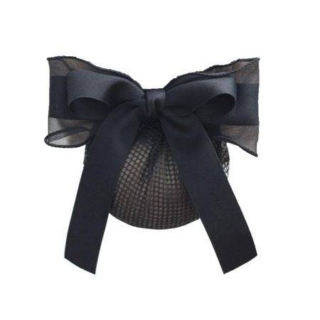 Hair Net Bow Decoration Durable Fabric Mesh Hair Net Simple Hairstyle Hair Bow Decoration Daily Party Outing Hair Accessories