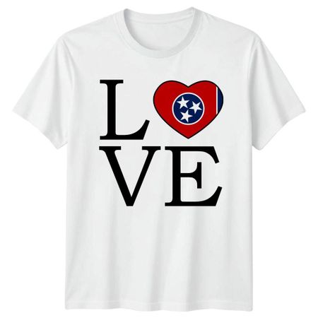 Love TShirt Tennessee State Flag Tennessee Pride Gift For Him And Her S