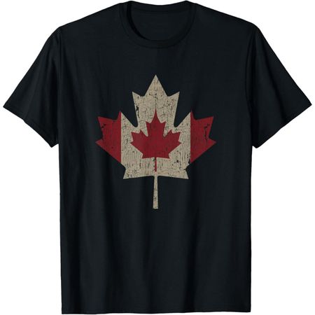 Vintage Canada Flag Maple Leaf Canadian Pride T-Shirt S разноцветный